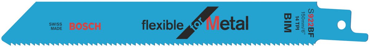 Bosch - reciprozaagblad s 922 bf flexible for metal - 100 stuks