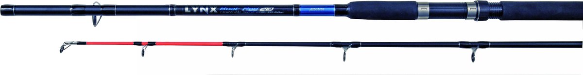 Albatros Lynx Boat 210 cm – Canna da barca in 2 pezzi con parte superiore arancione e manico in EVA