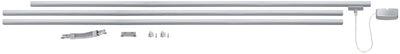 Set base Paulmann Urail - 230v - cromo opaco - binario 3x1 m + collegamenti + alimentatore