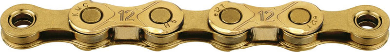 KMC Ketting e12 Ti-Ni goud, 1 2x11 128, 130 schakels, 5.2mm pin, 12-speed