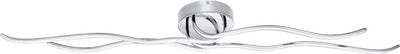 Eglo roncade - lampada da parete soffitto - 1 luce - cromo - bianco