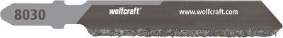 Wolfcraft - lama per seghetto alternativo per piastrelle - per piastrelle fino a 15 mm - lama in metallo duro con attacco a T - specifica per piastrelle da rivestimento, piastrelle da pavimento - 8030000