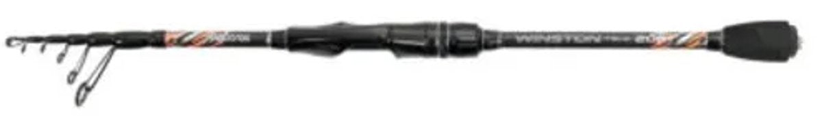 Albatros Winston Tele 205 cm - Canna da viaggio telescopica in 5 pezzi 5-20 grammi