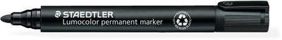 Staedtler 10x rotulador redondo negro 2mm