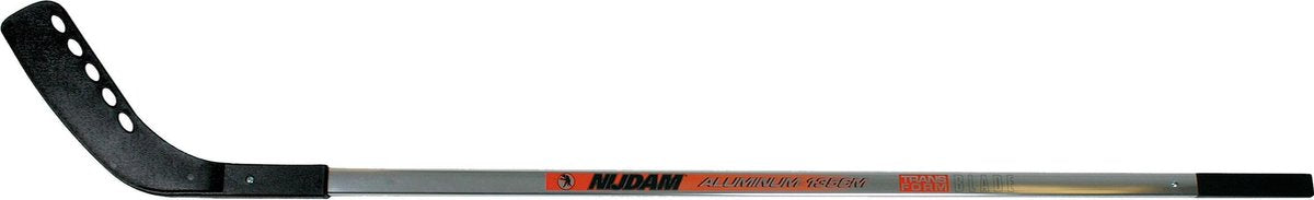 Nijdam ijshockeystick aluminium - 135 cm - zilver oranje