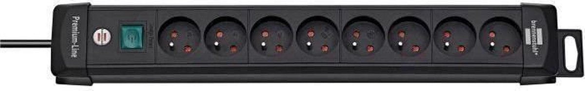 Toma de corriente Brennerstuhl 8 tomas con interruptor.