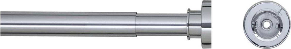 Sealskin seallux douchegordijnstang - 80-130 cm - mat aluminium