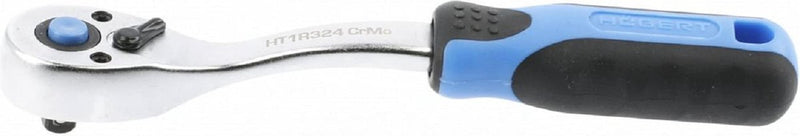 Serie Högert HT1R324 - chiave a cricchetto curva 1 4 - 72 denti - acciaio CRV - impugnatura antiscivolo
