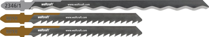 Wolfcraft - lame per seghetto alternativo isolanti - 3 pezzi - per materiale isolante xps, isolamento in fibra di legno - 2346000