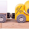 Bigjigs houten trein constructie met lading