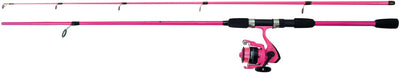 Albatros - set combo spin rosa - mulinello canna da spinning - 210 cm - rosa - incluso filo di nylon