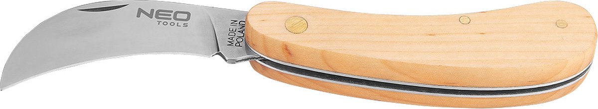 Neo 63-016 cuchillo de mecánico 180mm mango de madera acero inoxidable