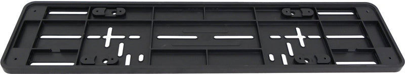 Placa base para matrícula Carpoint EU – 52x11 cm – negro – plástico – universal – preperforada – diseño elegante