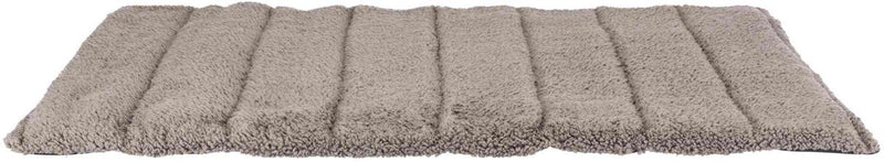 Trixie reisdeken - pluche donkergrijs lichtgrijs - 120x80x3 cm, compact op te rollen, handvat