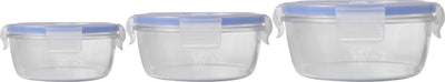 Contenedor de proporción activa Luminarc pure box - vidrio - redondo - set-3