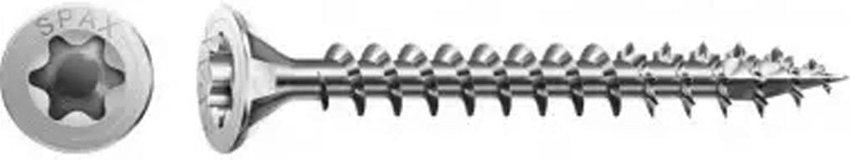 Vite per legno Spax torx testa piatta - 4.0x40mm - t10 - 25 pezzi