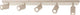 Brilliant jello - plafoniera - led gu10 5x5w - 350 lm - 3000k - dimmerabile - champagne