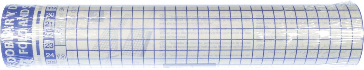 Pellicola di copertura autoadesiva Kangaro Boeklon - 33 cm x 5 m - trasparente - bk-3305ppnp50