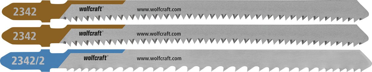Wolfcraft - lame per seghetto alternativo per piano cucina - 3 pezzi - per legno, metallo e plastica - lama per seghetto alternativo - 2342000