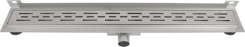 Differnz douchegoot - muur flens rvs - 7 x 7 x 80 cm