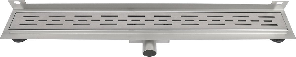Scarico doccia Differnz - flangia a parete in acciaio inox - 7 x 7 x 70 cm