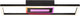 Brilliant besson - lampada da soffitto - led 20w - cct - 3000k-6500k - dimmerabile - icrgb - telecomando - nero