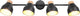 Rl live your light reality valentin - spot - zwart mat - excl. 4x e14 4 w - zwenkbaar - wand- en plafondmontage - casalum
