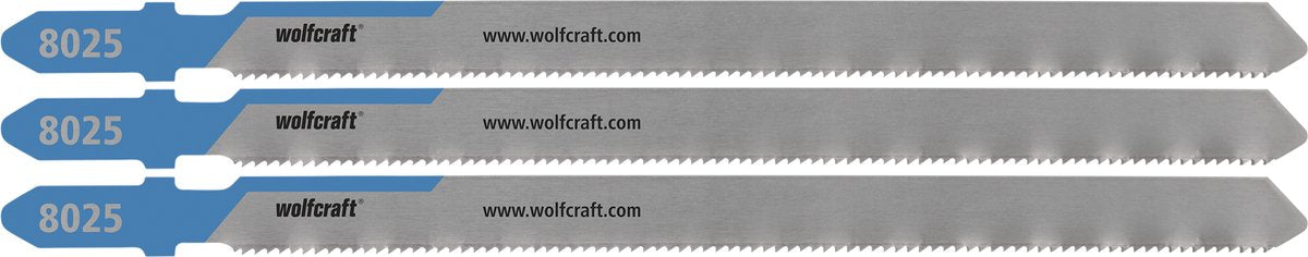 Wolfcraft - metalen buis decoupeerzaagbladen - hss-blad met t-schacht – ideaal voor buizen van metaal, staal, koper en aluminium - 8025000