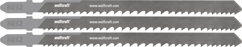 Wolfcraft - 3 lame per seghetto alternativo per legno con chiodi e viti - 65mm - bim con attacco a T - 8032000