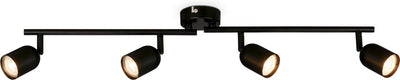 Briloner - faretto da superficie - plafoniera orientabile - attacco gu10 - - 70,5 x 8 x 11 cm - nero