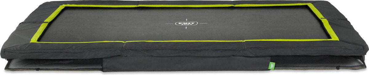 Exit Toys trampolín deportivo exit silueta 214x305cm - enterrado - trampolín enterrado - rectangular - para niños - negro
