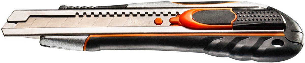 Navaja neo snap-off 18mm, larga metal abs+tpr