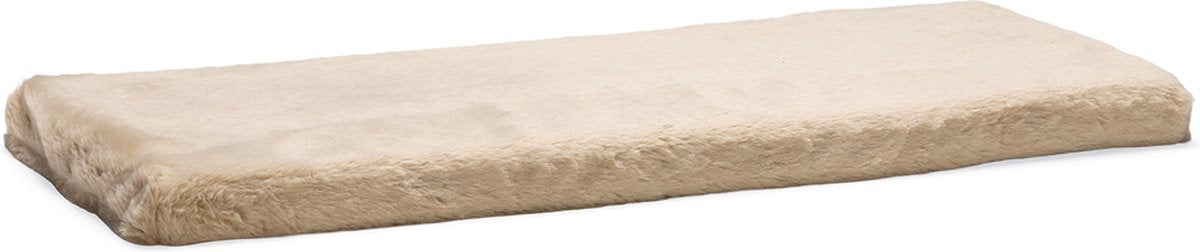 Beeztees moza - vensterbank mat - pluche - beige - 65x27x3 cm