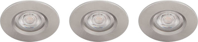 Philips led philips dive badkamerinbouwspot - 3-lichts - nikkel