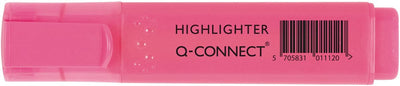 Evidenziatore Q-connect, rosa 10 pezzi