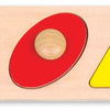 Classic World World Worly Wooden Noppen Forms, 5st.