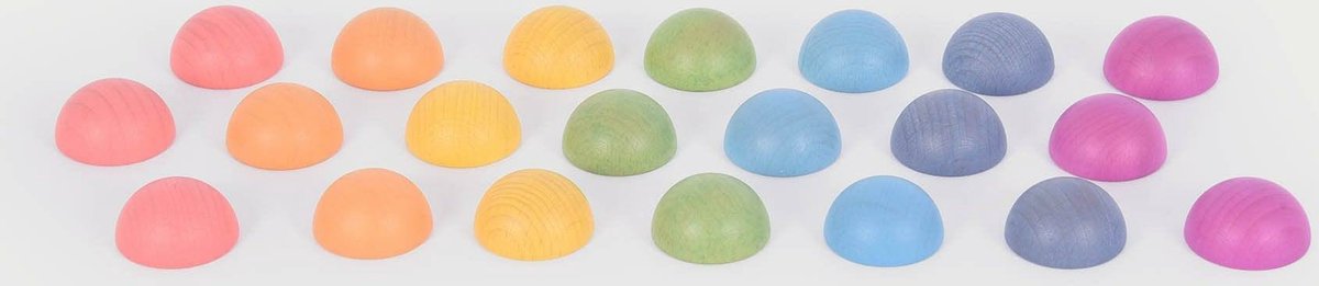 Tickit ® hemisferios de madera arcoiris