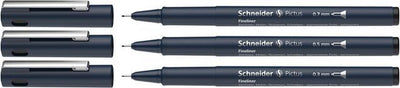 Instrumentos de escritura Schneider schneider fineliner - pictus - negro - 3 anchos de línea - s-197593
