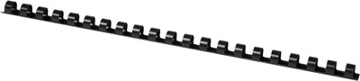 Dorso per rilegatura Q-connect 10 mm 21 anelli 100 pezzi neri