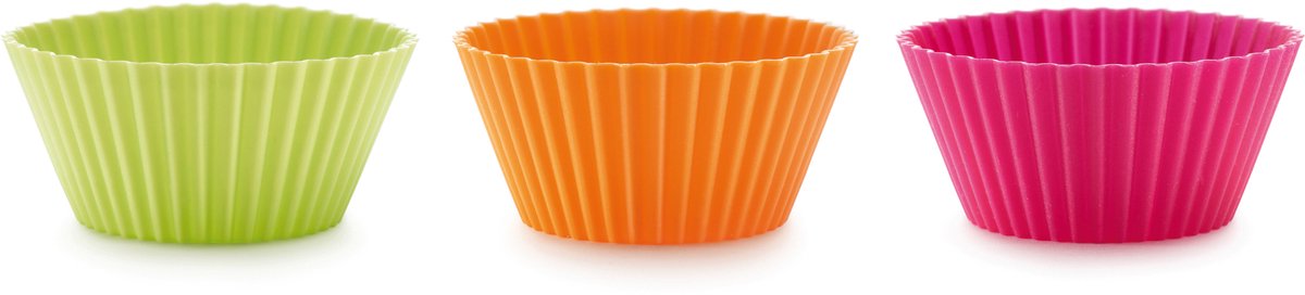 Stampo per muffin Lékué ø 7 cm - set da 6 - silicone - misto