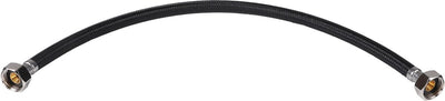 Differnz connection hose flexible - 1 2 inch (f) to 1 2 inch (f) - black - connections chrome color