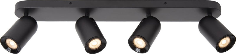Lucide punch - faretto da soffitto (lampada da soffitto) - 4xgu10 - nero