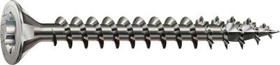 Tornillo Spax de acero inoxidable, 3,5 x 20 mm, 180 piezas, rosca completa, cabeza avellanada, t-star plus t15, 4cut, acero inoxidable a2 - 8000000287176