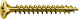 Tornillo universal Spax, 4 x 45 mm, 90 piezas, rosca completa, cabeza avellanada, ranura en cruz z, 4cut, amarillo - 8000000287589