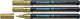 Schneider schrijfwaren schneider lakmarker - maxx 271 - 1-2 mm - goud - 3 stuks - s-127153-3