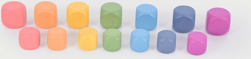 Tickit ® cubos de madera arcoiris