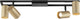 Brilliant salor - lampada da soffitto - gu10 4x5w - 350lm - 3000k - dimmerabile - oro nero
