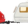 Auto-back-back in metallo toi-toys con roulotte 1:48
