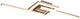 Rl live your light reality viale - lampada da soffitto - nichel opaco - incl. 1x SMD 17w - ruotabile