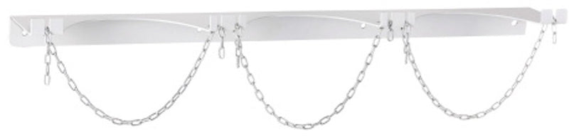 Meva - wandhouder - 3 gasflessen - voorwandmontage - vergrendeld met ketting